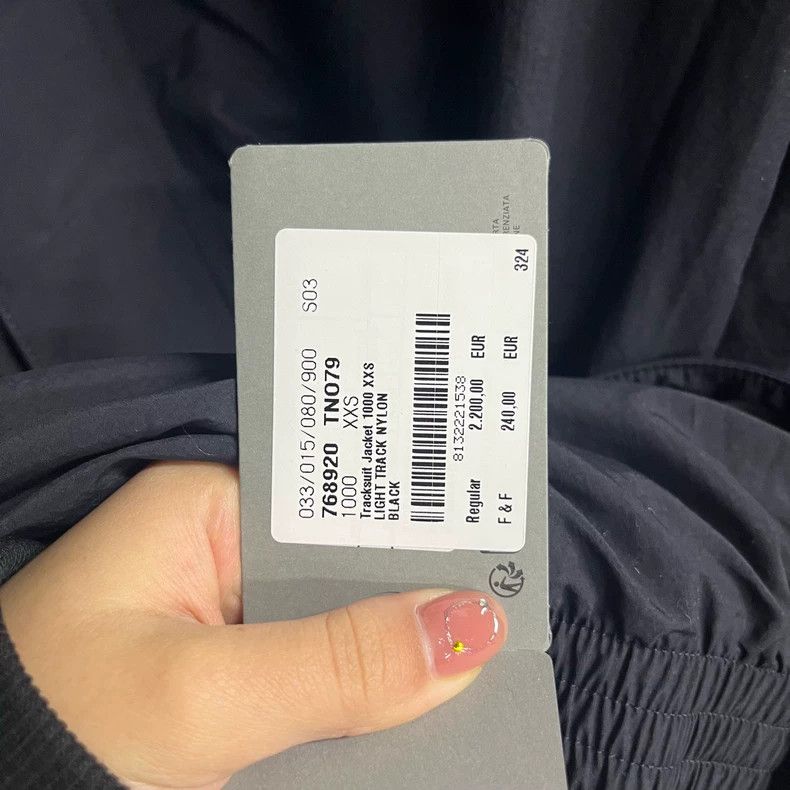 Balenciaga Balenciaga Black monogrammed zip collar blazer jacket 2505- Size US XXS / EU 40 - 4 Thumbnail