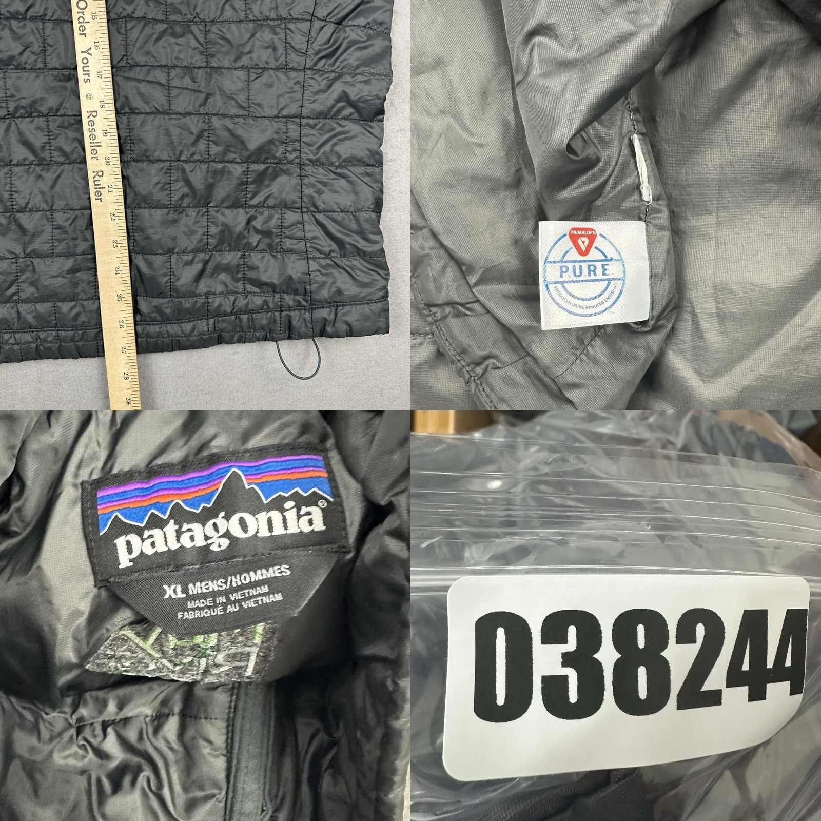 Patagonia Patagonia Vest Men XL Gray Nano Puffer Full Zip Hiking Primaloft Windbreaker Outdoor Casual Travel Pockets Logo Mens XL Size US XL / EU 56 / 4 - 8 Thumbnail