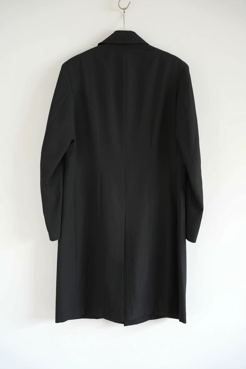 Yohji Yamamoto Yohji Yamamoto Yohji Yamamoto Black Wool Overcoat for Men Size US M / EU 48-50 / 2 - 2 Thumbnail