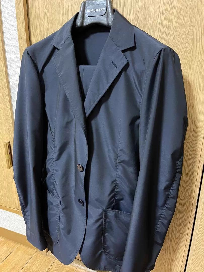 Ring Jacket Ring jacket Navy 44 Wool/Nylon Suit Size 44R - 2 Thumbnail