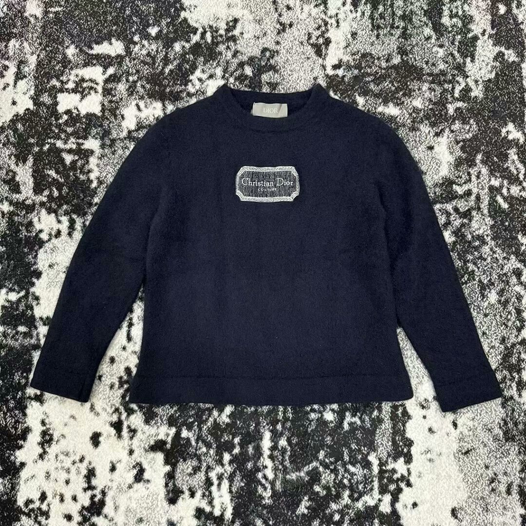 Dior dior logo embroidered cashmere sweater Size M / US 6-8 / IT 42-44 - 1 Thumbnail