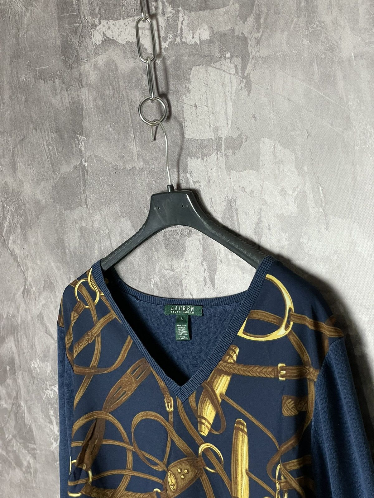 Ralph Lauren Ralph Lauren Belts Printed Longsleeve Pullover Jumper Size L / US 10 / IT 46 - 7 Thumbnail