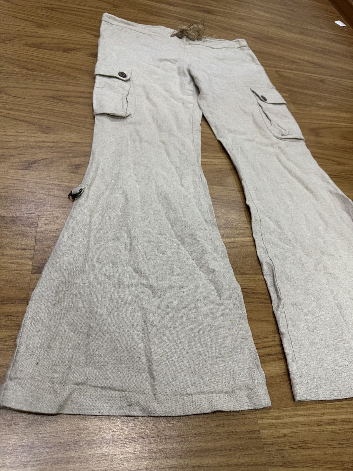 14th Addiction G.O.A Sack Cloth Flare Cargo Pant Size US 31 - 8 Thumbnail