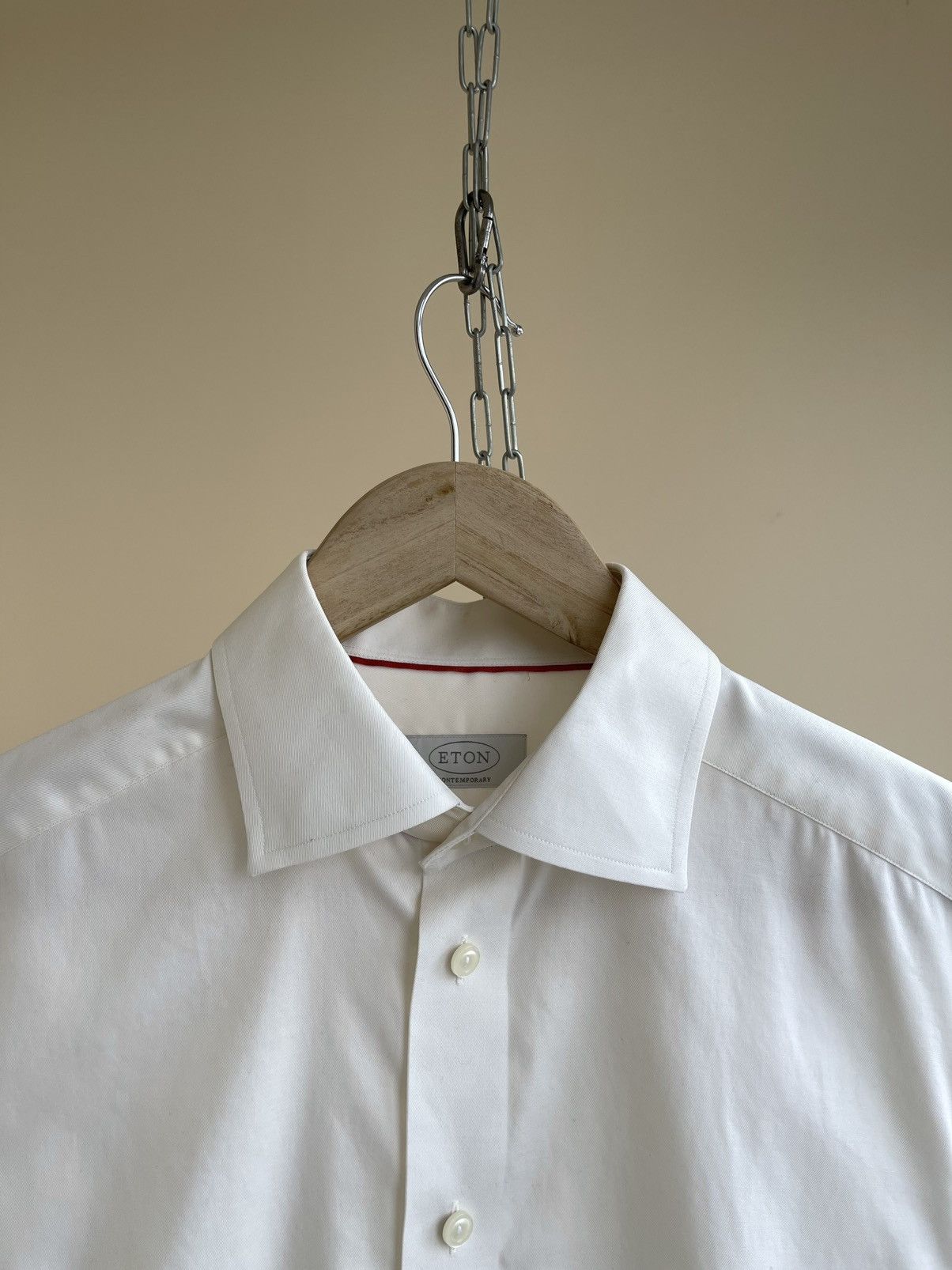 Eton Contemporary Fit French Cuff Spread Collar L/S Dress Shirt Size US M / EU 48-50 / 2 - 3 Thumbnail