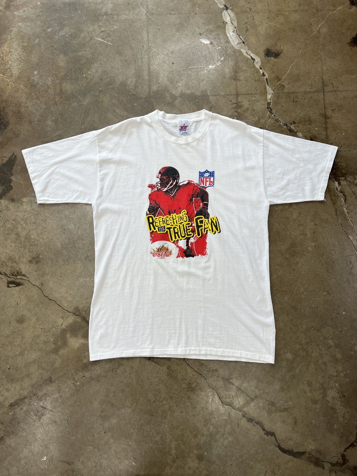 NFL × Vintage Vintage Refreshing True Fan Coke NFL Single Stitch Tee XL Size US XL / EU 56 / 4 - 2 Thumbnail