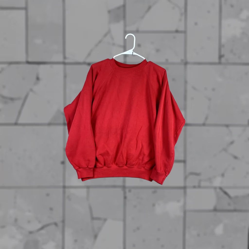 Hanes VINTAGE Hanes Sweatshirt Mens XL Red Crewneck Pullover Fleece Blank USA Made Pullover Sweatshirt Size US XL / EU 56 / 4 - 1 Thumbnail