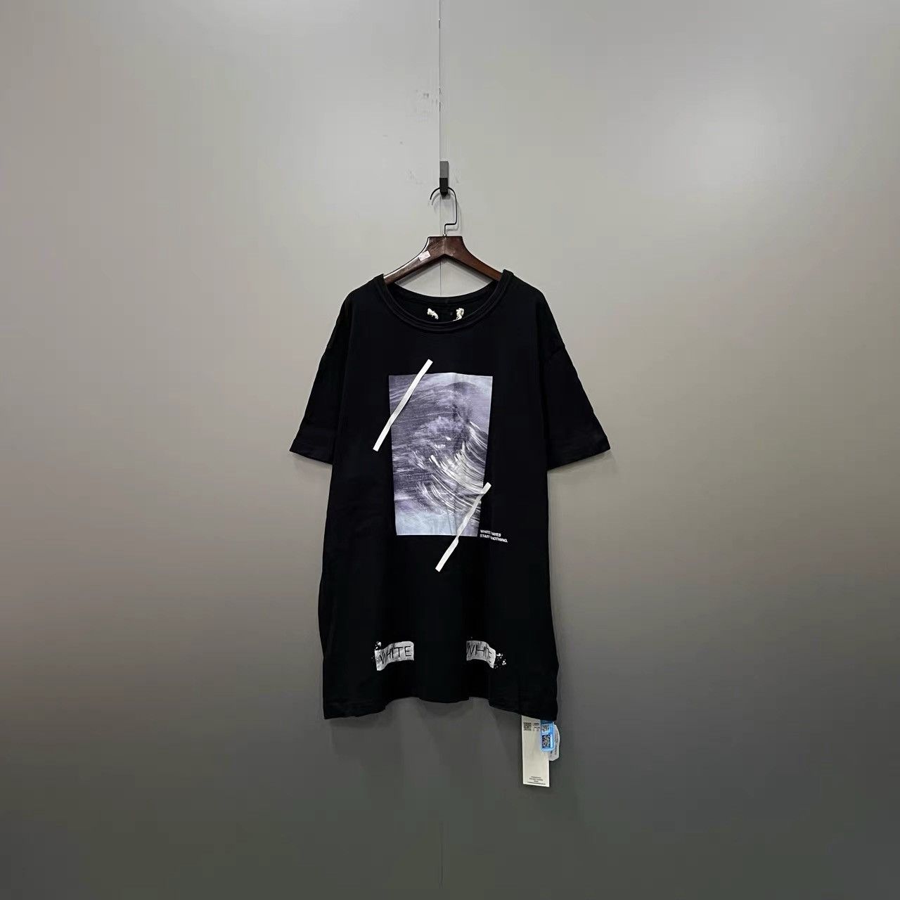 Off-White OFF-WHITE Wave Letter Warning Line Short Sleeve K28 Size US XL / EU 56 / 4 - 1 Thumbnail