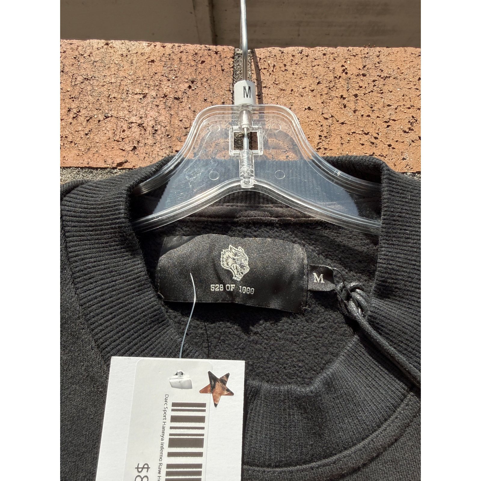 Darc Sport Darc Sport Hannya Inferno Raw Hem Box Cut Crewneck Black Size US M / EU 48-50 / 2 - 6 Thumbnail