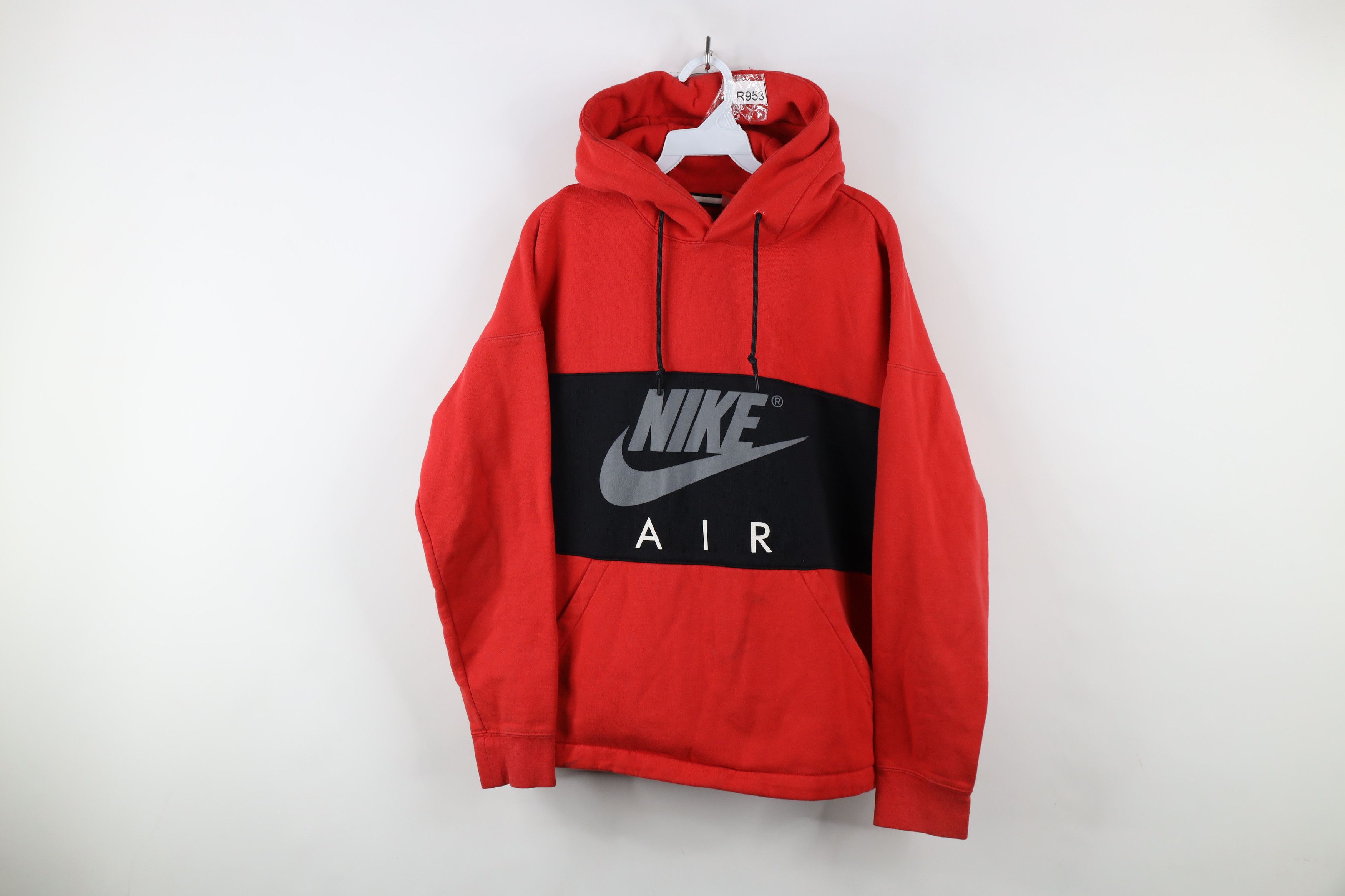 Nike × Vintage Vintage Y2K Nike Air Spell Out Big Swoosh Hoodie Sweatshirt Size US M / EU 48-50 / 2 - 1 Thumbnail