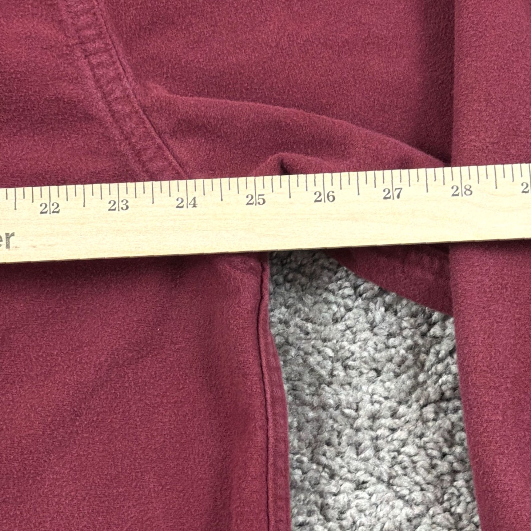 Vintage LL Bean Shirt Mens XL Red Chamois Cloth Long Sleeve Traditional Outdoors Flannel Button-Up Pockets Size US XL / EU 56 / 4 - 6 Thumbnail