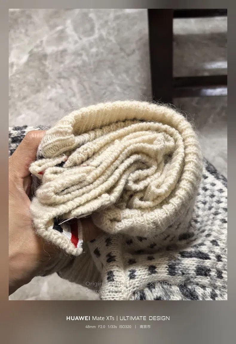 Thom Browne Thom Browne Fair Isle patterned knitted sweater Size US XS / EU 42 / 0 - 6 Thumbnail