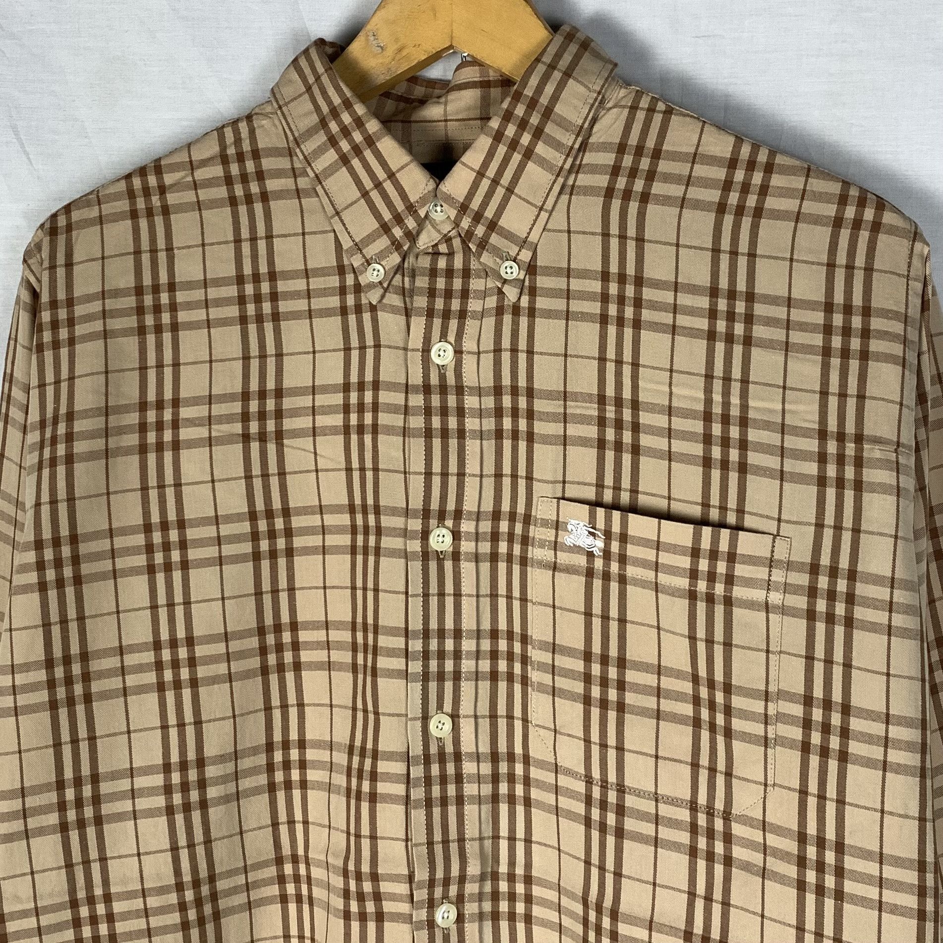 Burberry Vintage Burberry Nova Check L/S Shirt Size US L / EU 52-54 / 3 - 2 Thumbnail
