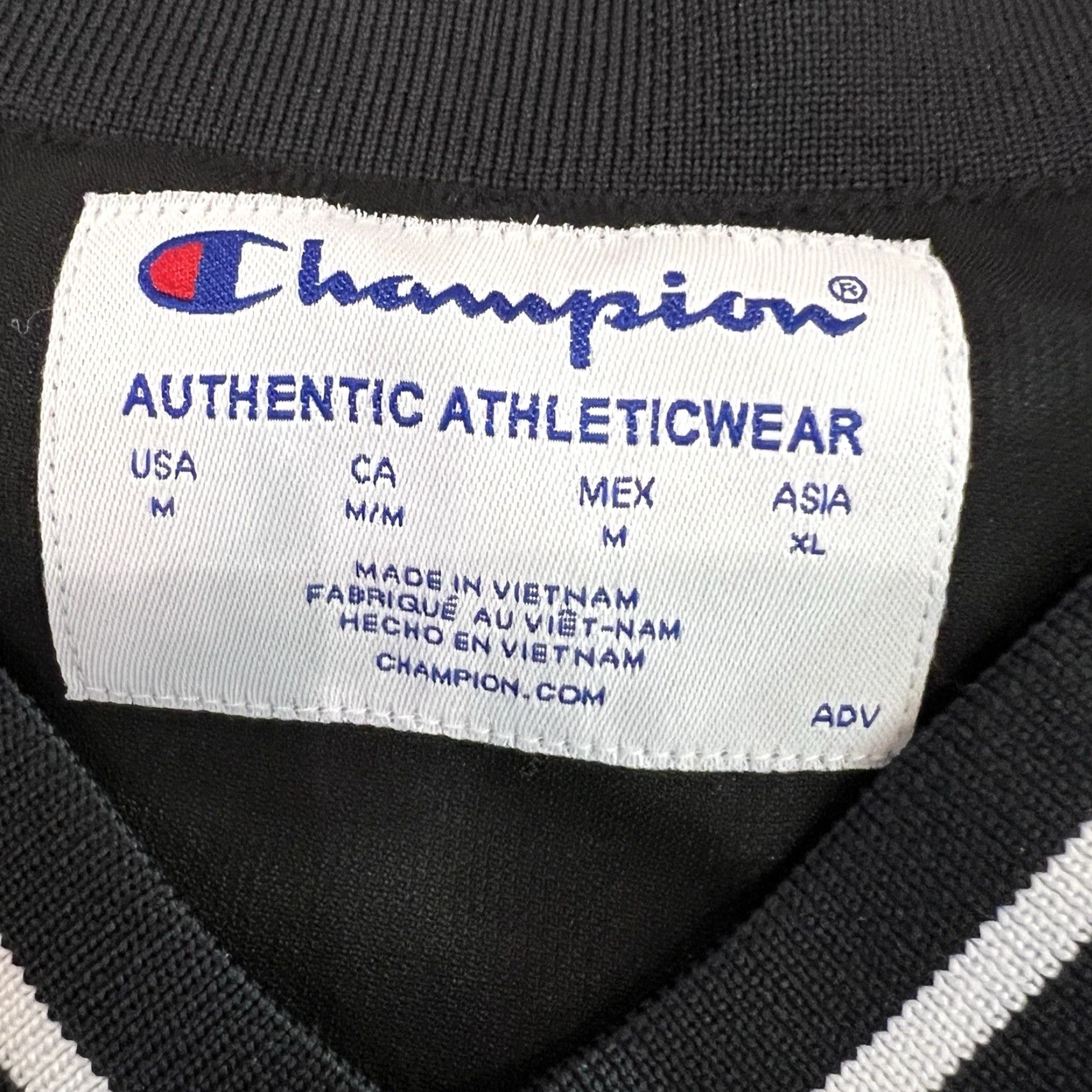Champion Champion Jacket Mens Medium Black Scout Stadium Wind Water Resistant Baseball Size US M / EU 48-50 / 2 - 2 Thumbnail