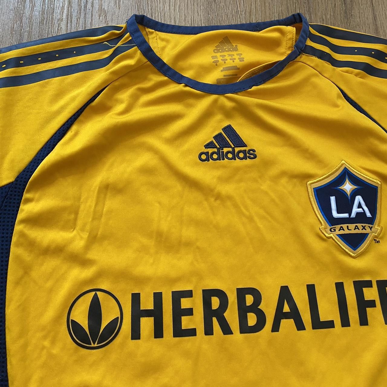 Adidas 2007-08 Los Angeles Galaxy *Beckham Adidas Player issue Size US S / EU 44-46 / 1 - 4 Thumbnail