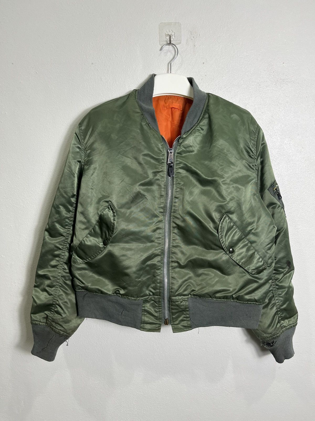 Vintage Vintage Jacket Flyers itermediate MA-1 Riversible Distressed Size US L / EU 52-54 / 3 - 1 Thumbnail
