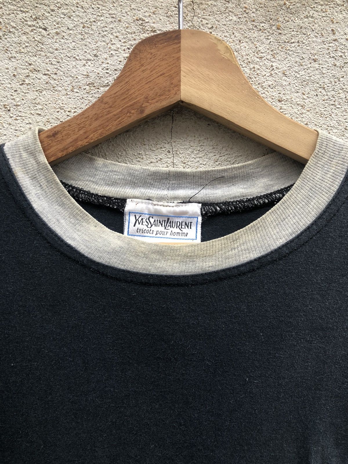 Vintage × Yves Saint Laurent Vintage 90s YSL Yves Saint Laurent Big Logo Tee Size US L / EU 52-54 / 3 - 7 Thumbnail