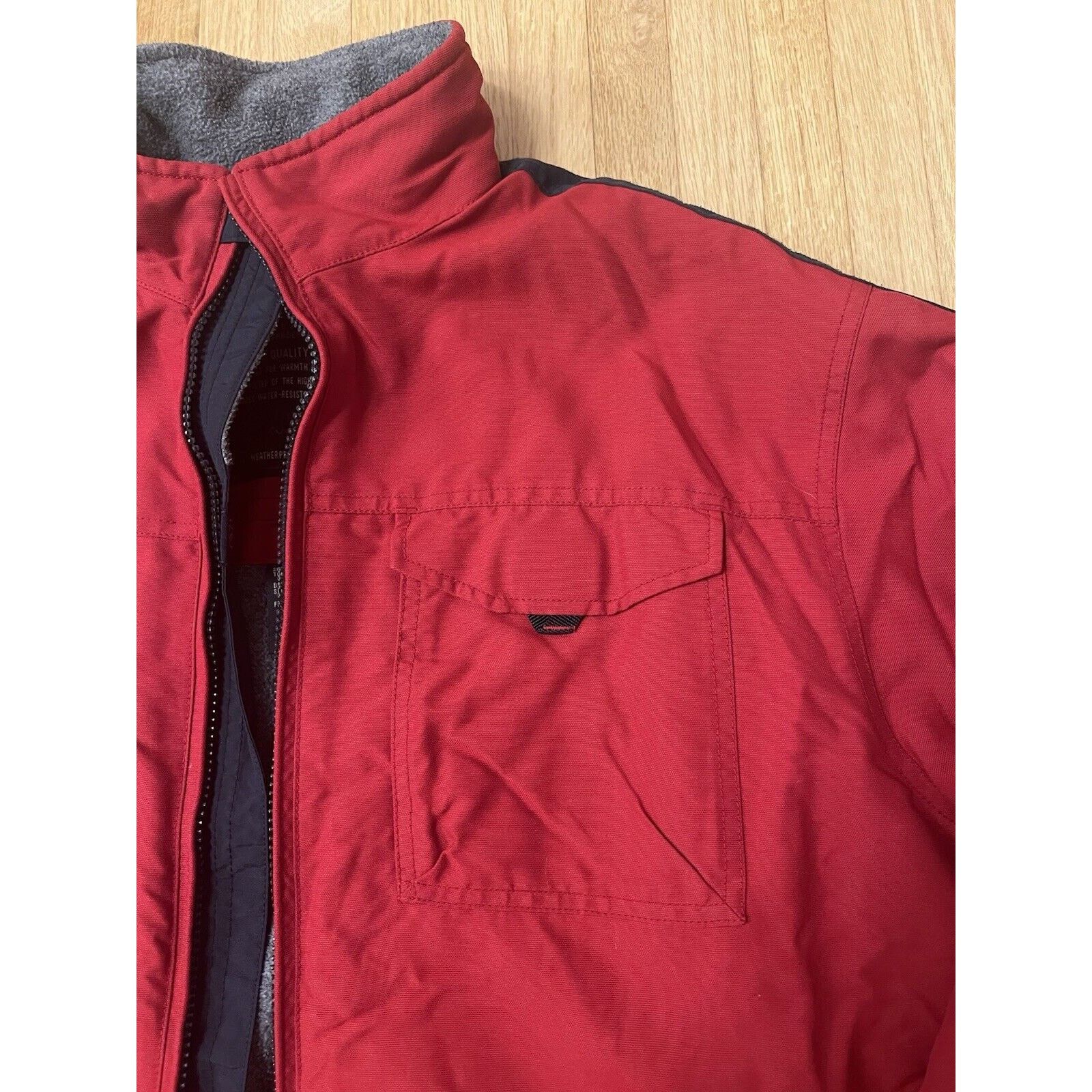 Abercrombie & Fitch Vintage Abercrombie And Fitch Jacket XL Red Men Full Zip Size US XL / EU 56 / 4 - 3 Thumbnail