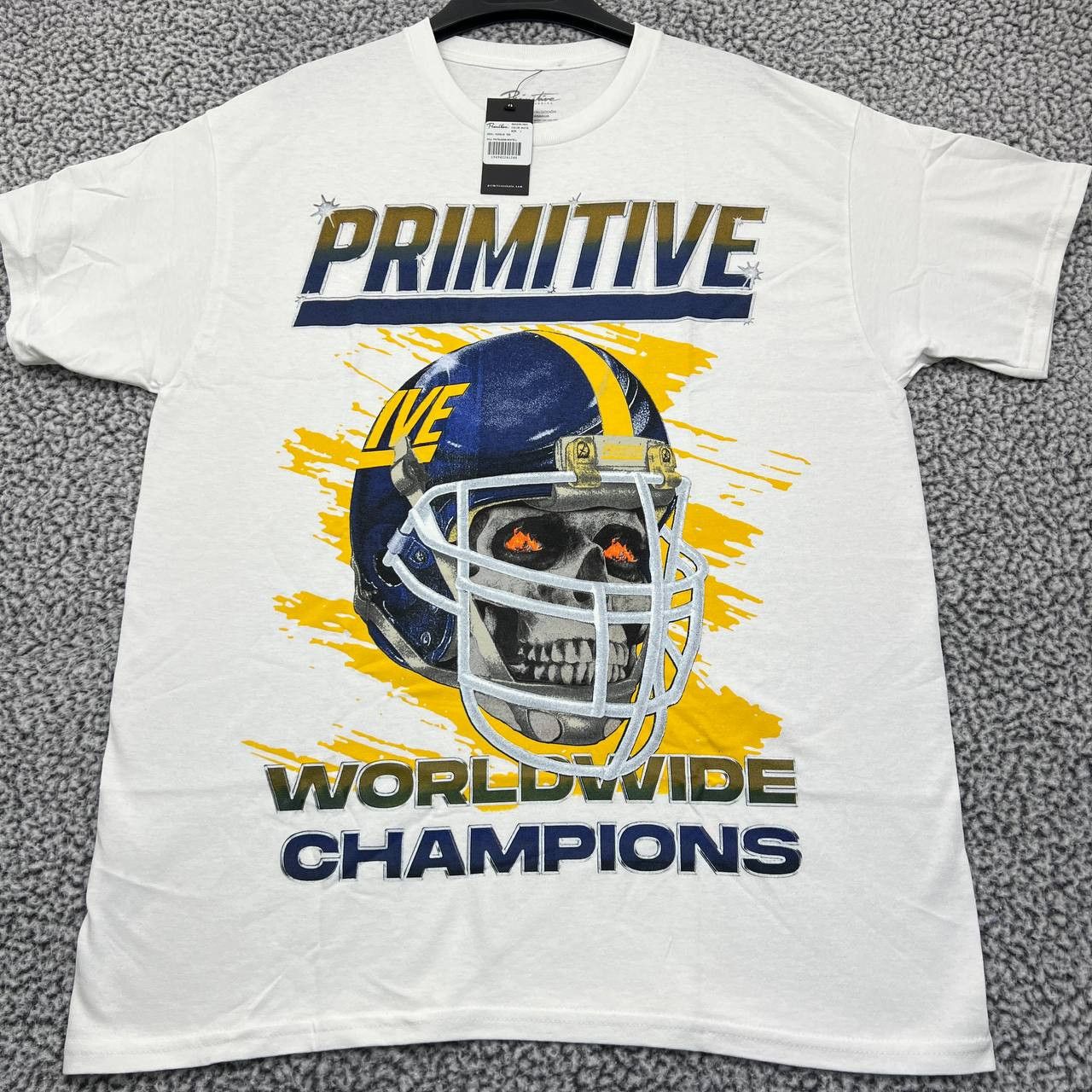 Primitive Primitive Skateboarding Shirt Men Large White Crew Neck New Size US L / EU 52-54 / 3 - 1 Thumbnail