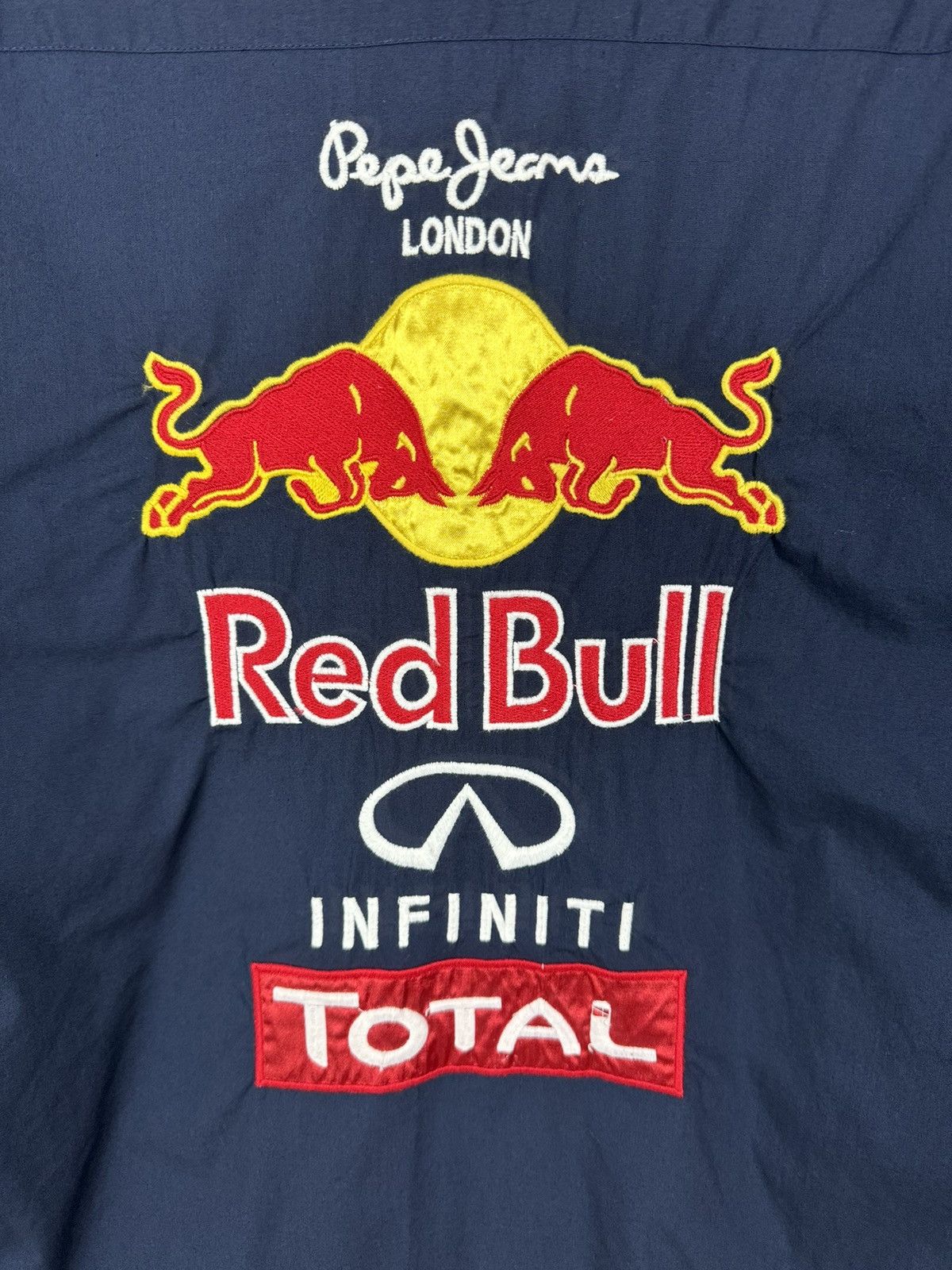 Red Bull Red Bull Button Up Patch Long Sleeve Multi Sponsor Shirt Size US XL / EU 56 / 4 - 10 Thumbnail
