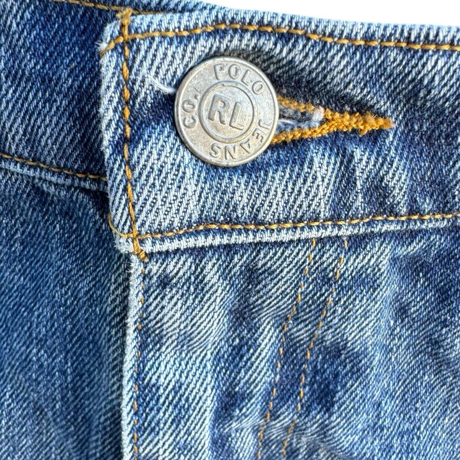 Lauren Ralph Lauren Vtg Ralph Lauren Star Studded Cut Off Jean Shorts 14 W-33” Size 36" / US 14 / IT 50 - 4 Thumbnail