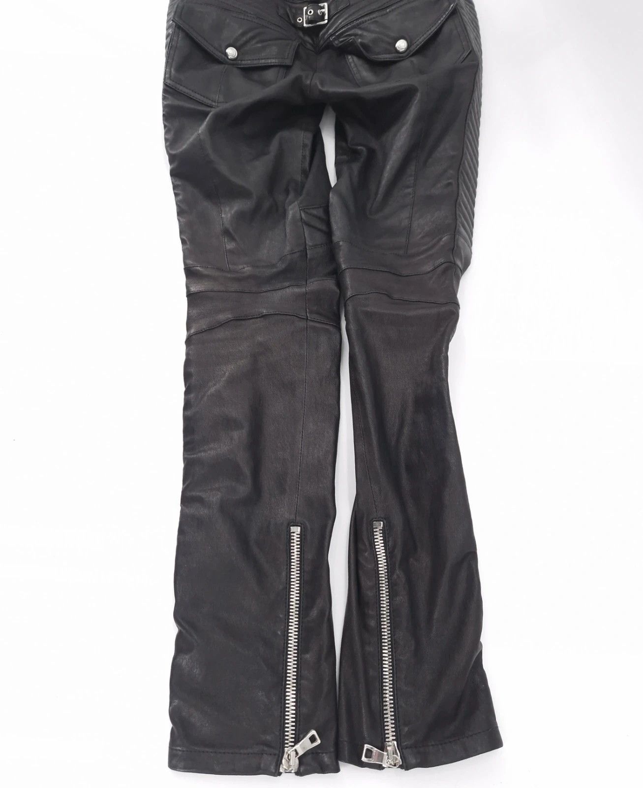 Balmain Balmain Leather Biker Pants Size 27" / US 4 / IT 40 - 4 Thumbnail
