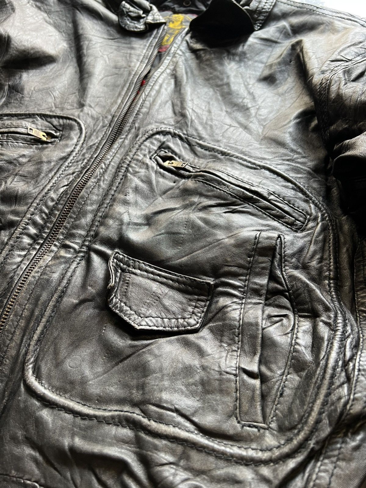 Vintage Vintage Bomber Leather SAIGON ( VIETNAM h Size US L / EU 52-54 / 3 - 5 Thumbnail
