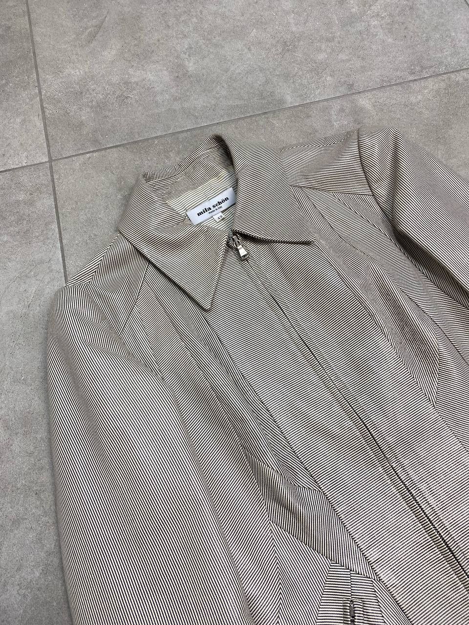 Mila Schon Mila Schon Real Sheepskin Striped Leather Jacket Size M / US 6-8 / IT 42-44 - 11 Thumbnail