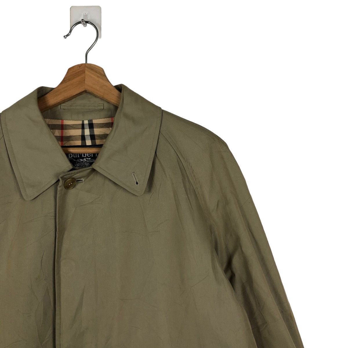 Burberry 🔥90’s VINTAGE TRENCH COAT BURBERRY NOVA CHECK LINING Size US M / EU 48-50 / 2 - 6 Thumbnail