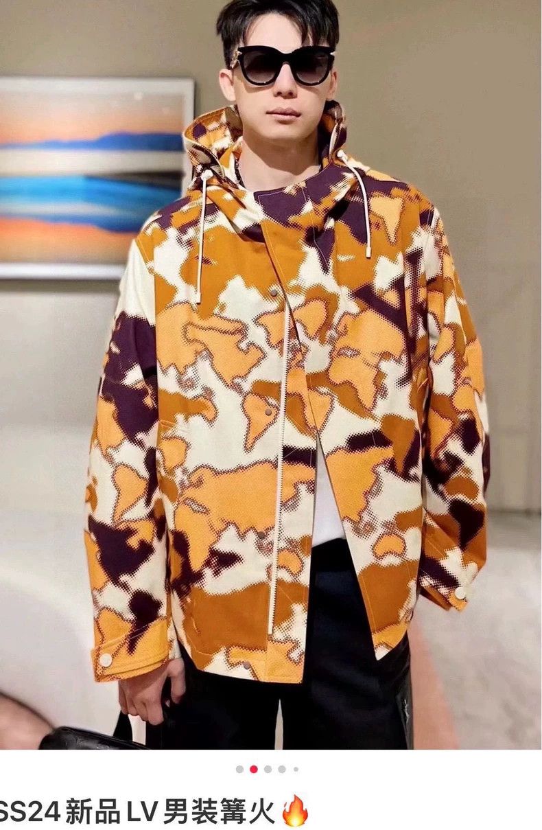 Louis Vuitton Louis Vuitton Campfire Series Map Print Jacket 2503-Nextarr Size US M / EU 48-50 / 2 - 7 Thumbnail