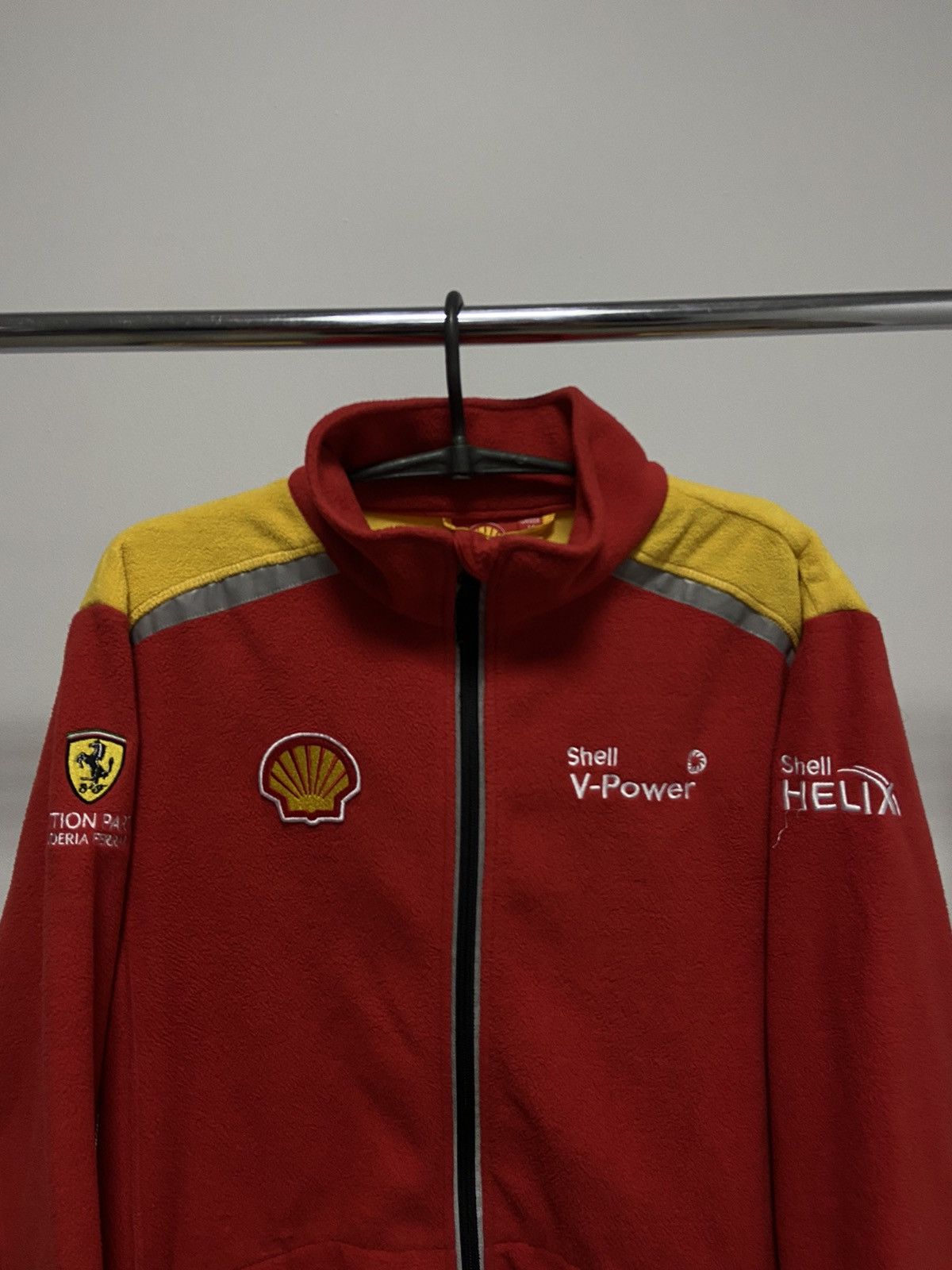 Ferrari × Vintage Ferrari reflective stripe Racing Fleece Jacket Big Logo Size US M / EU 48-50 / 2 - 5 Thumbnail