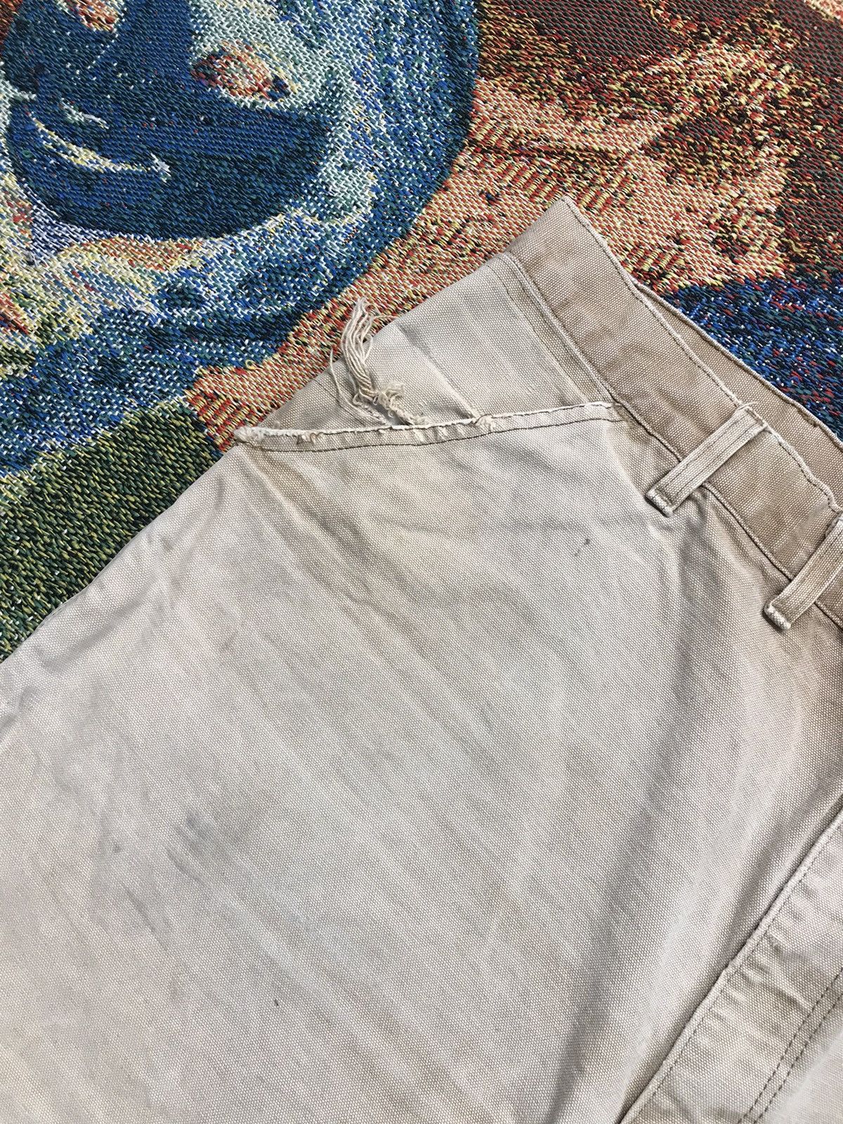Carhartt 90sVintage Carharttt WU1906 sunfaded carpenter denim short Size US 42 / EU 58 - 6 Thumbnail