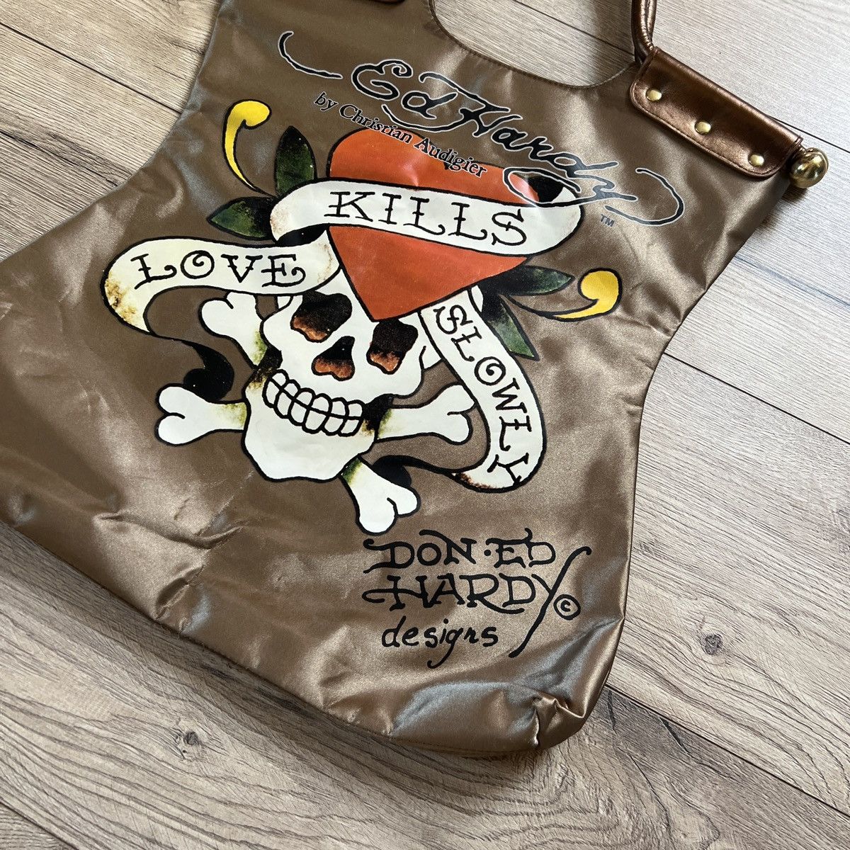 Ed Hardy ED HARDY by Christian Audigier Tote Bag y2k vintage tattoo Size ONE SIZE - 2 Thumbnail