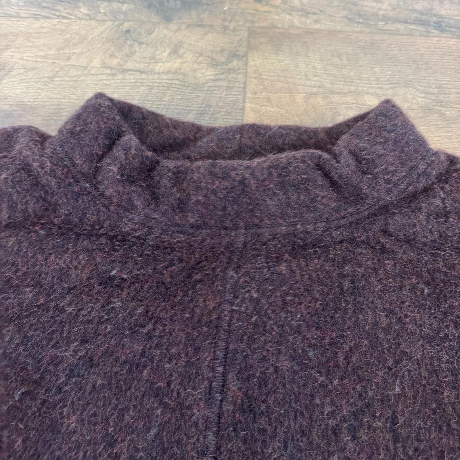 J.Crew Vintage J. Crew Wool Sweater Maroon/Purple Pullover Sz MED Size M / US 6-8 / IT 42-44 - 5 Thumbnail