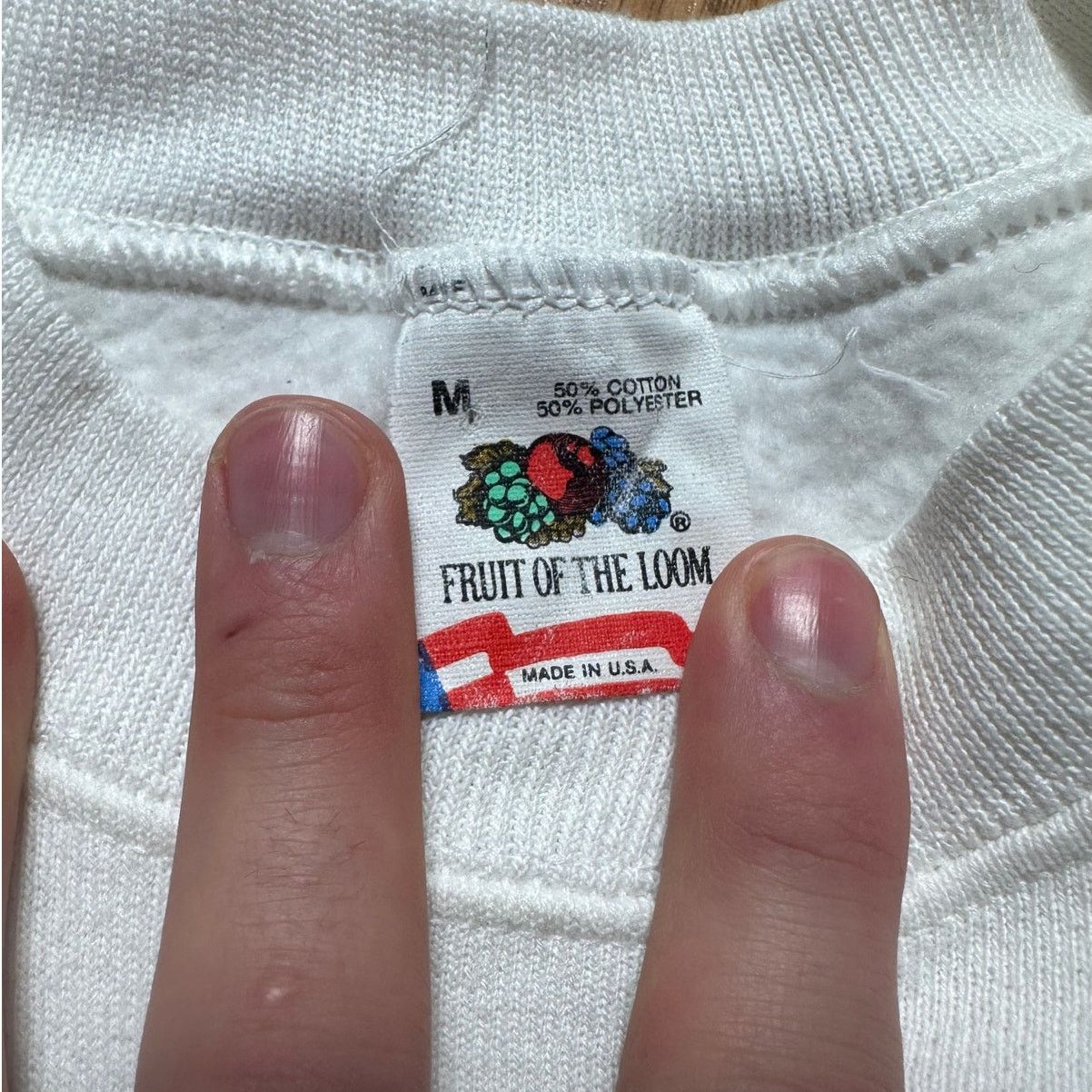 Fruit Of The Loom Vintage 1989 Fruit of the Loom Medium Single Stitch Crewneck Size US M / EU 48-50 / 2 - 5 Thumbnail