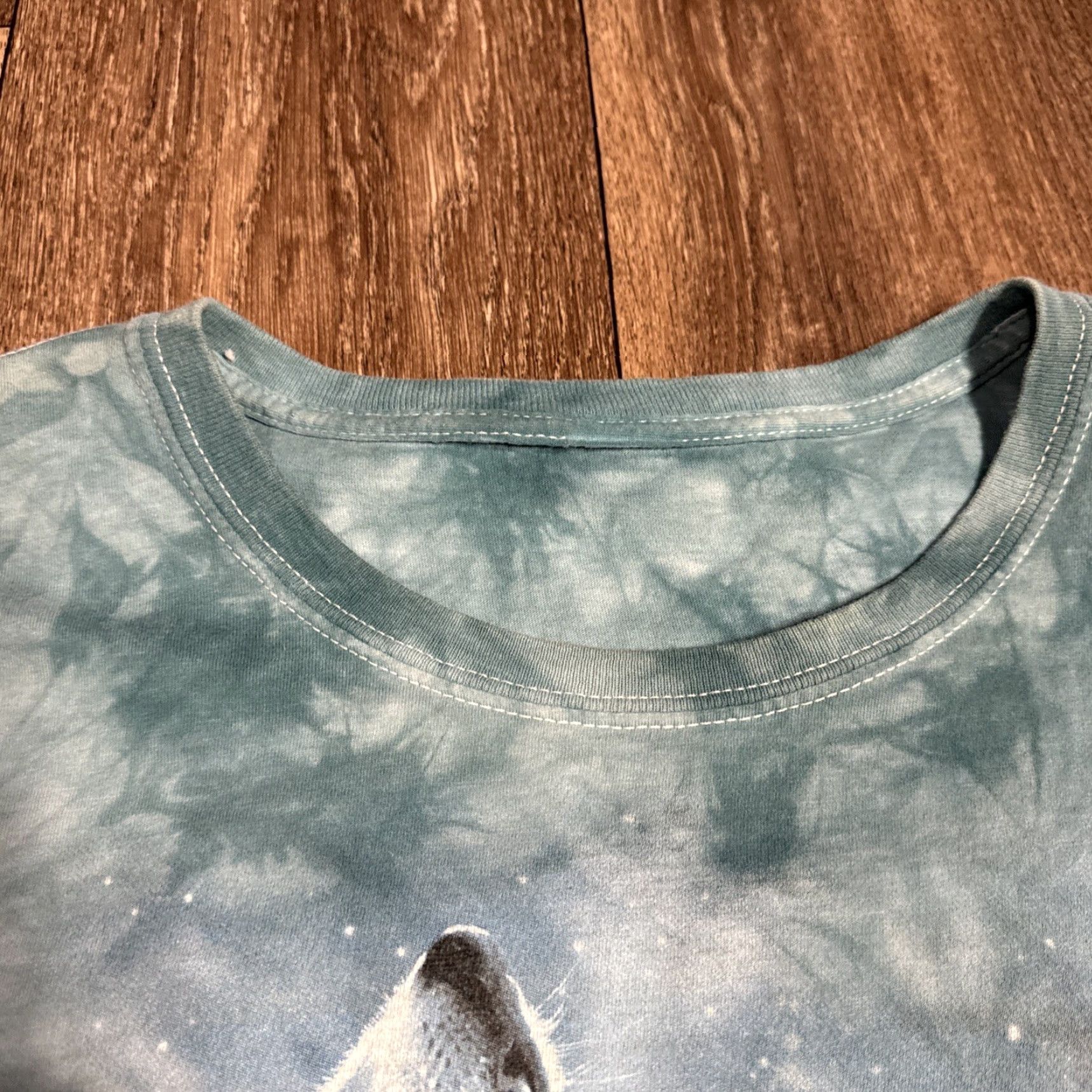Vintage VINTAGE Howling Wolves Wolf Moon Tie Dye T-Shirt XL Unisex Adults Blue Nature 2007 XL Size US XL / EU 56 / 4 - 5 Thumbnail