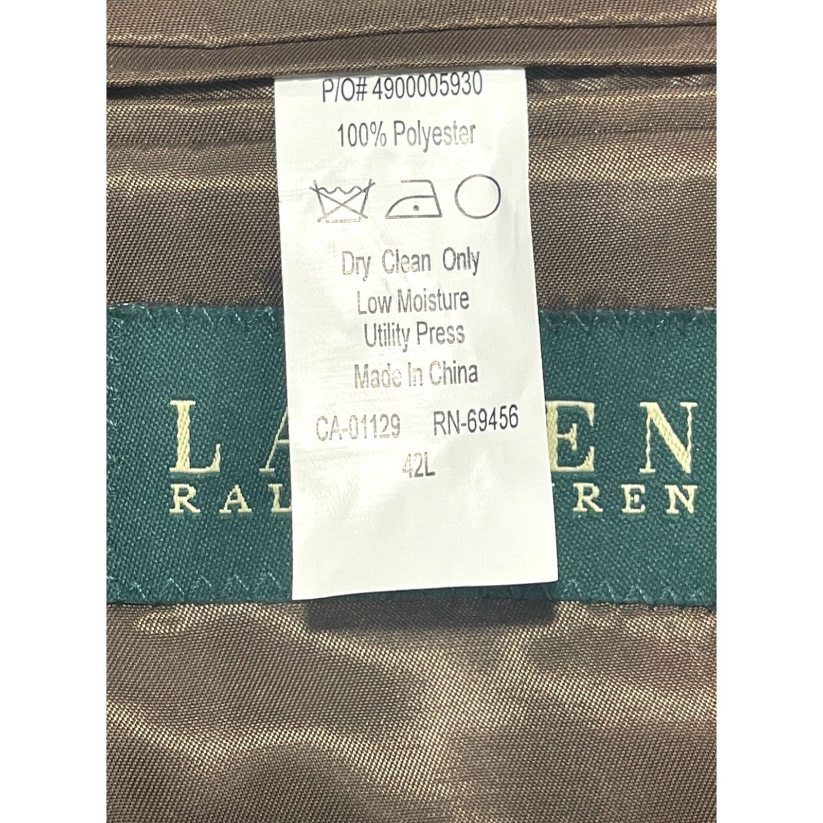 Ralph Lauren Lauren Ralph Lauren Classic Sport Coat Jacket Brown 42L NWT Blazer Size 42R - 7 Thumbnail