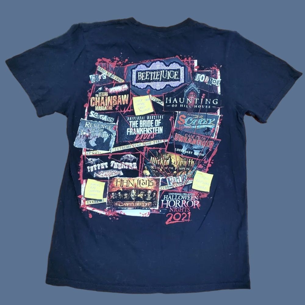 Vintage VINTAGE Universal Studios Halloween Horror Nights 2021 Shirt Mens S Black Haunted Houses E Size US S / EU 44-46 / 1 - 1 Thumbnail