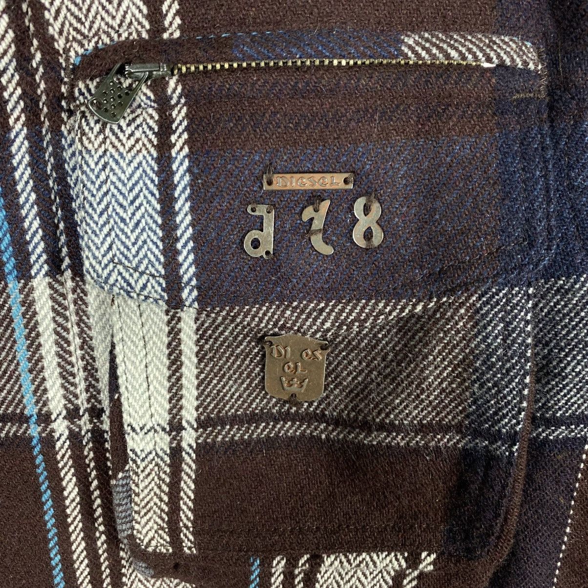 Diesel × Diesel Black Gold Vintage Diesel Wool Button/Zipper Jacket S Size Brown Colour Size US S / EU 44-46 / 1 - 8 Thumbnail