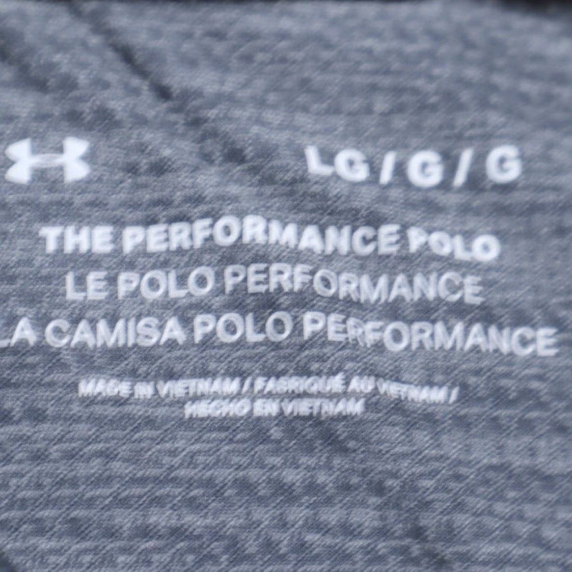 Under Armour Under Armour Performance Stretch Heather Polo Shirt Gray Men's L Size US L / EU 52-54 / 3 - 5 Thumbnail