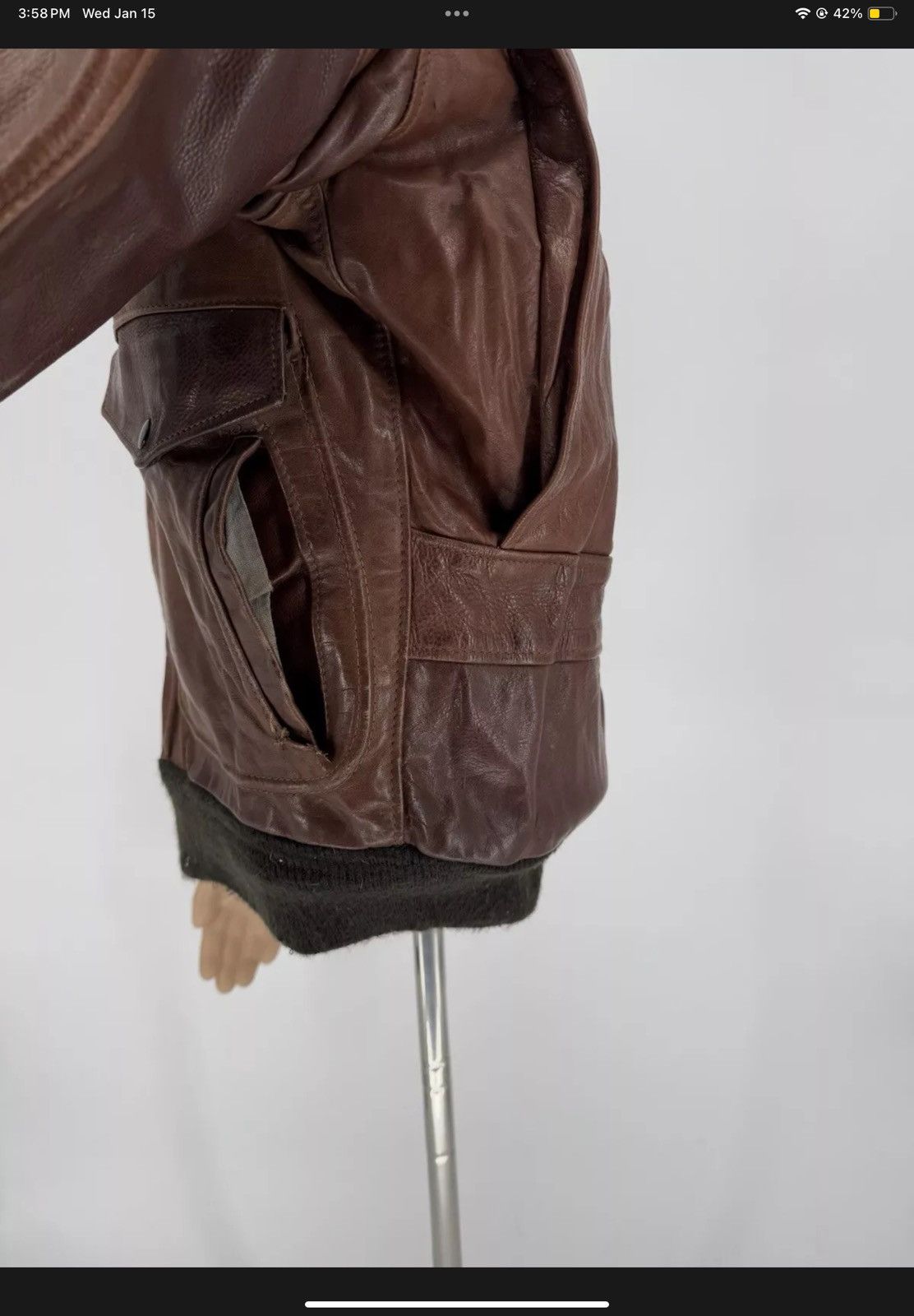 Schott Vintage 90s Schott Leather Jacket Brown Chestnut Men’s M Size US M / EU 48-50 / 2 - 8 Thumbnail