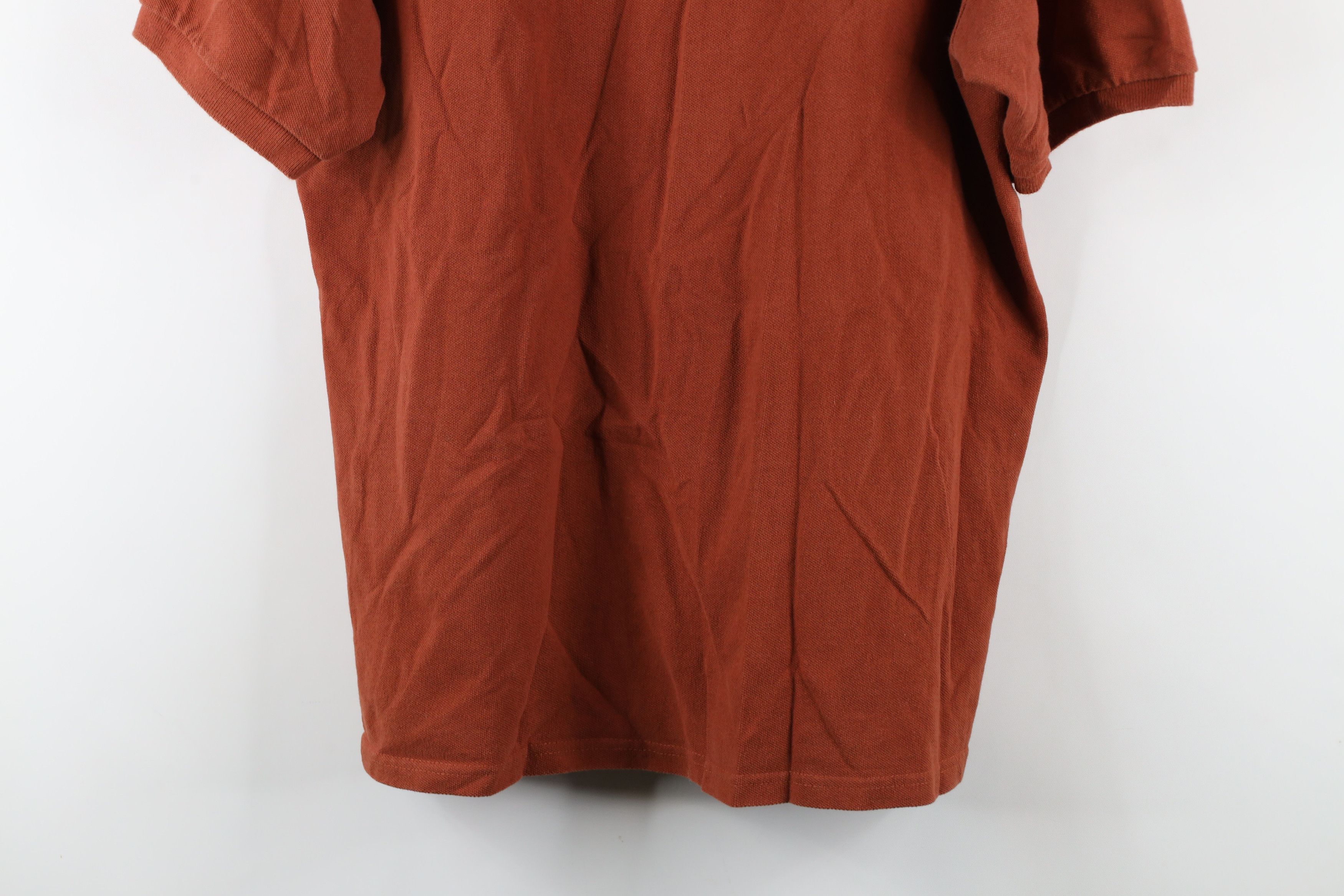 Vintage Vintage 90s Streetwear Collared Polo Shirt Burnt Orange USA Size US L / EU 52-54 / 3 - 9 Thumbnail
