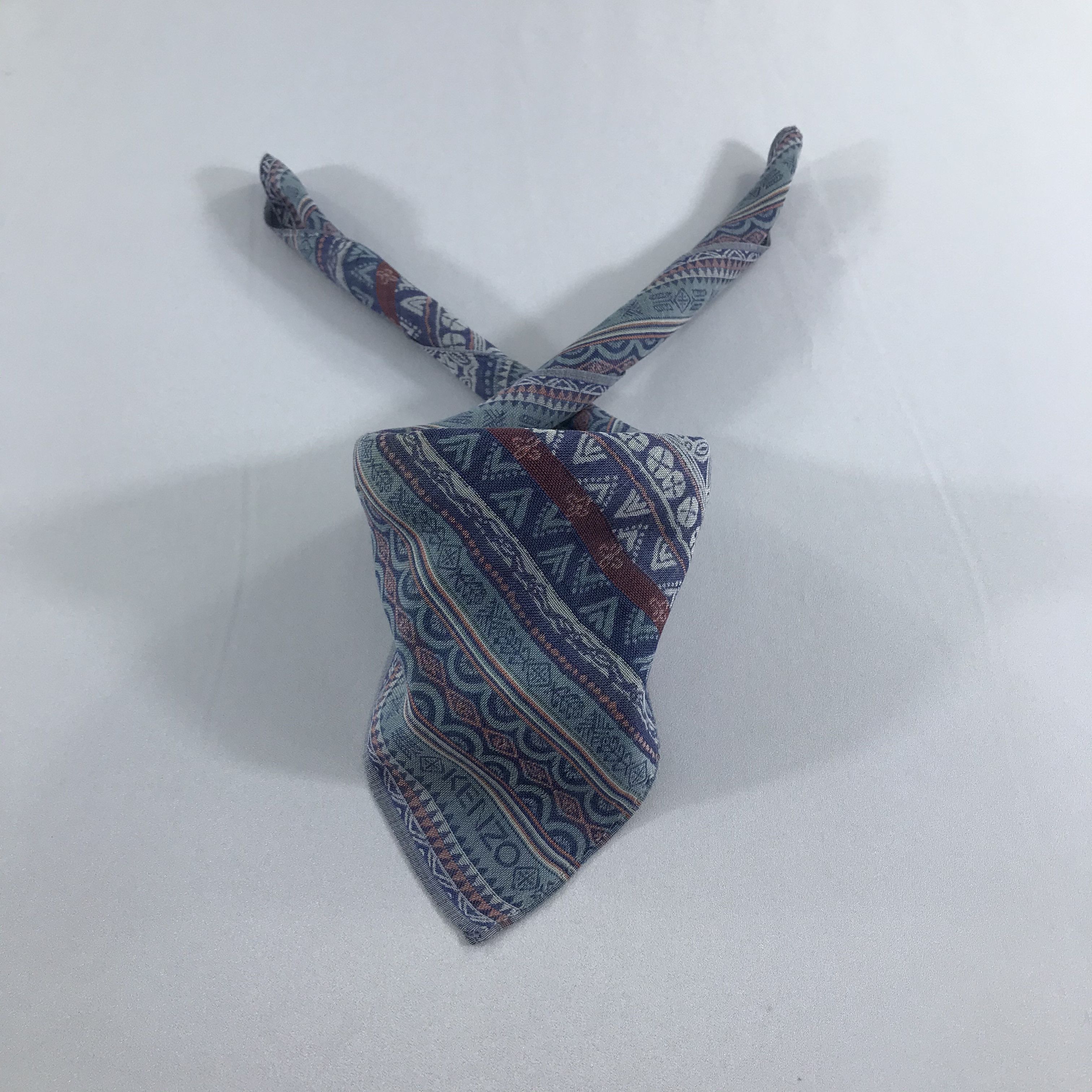 Kenzo Kenzo Native Design Handkerchief Neckerchief Bandana H1113 Size ONE SIZE - 2 Thumbnail