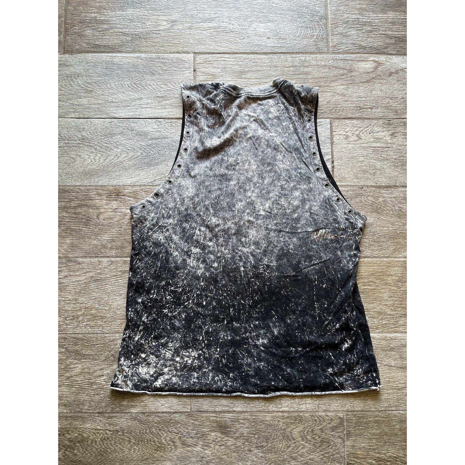 Affliction Vintage Y2K Affliction gray grunge tank studded cross goth Size L / US 10 / IT 46 - 4 Thumbnail
