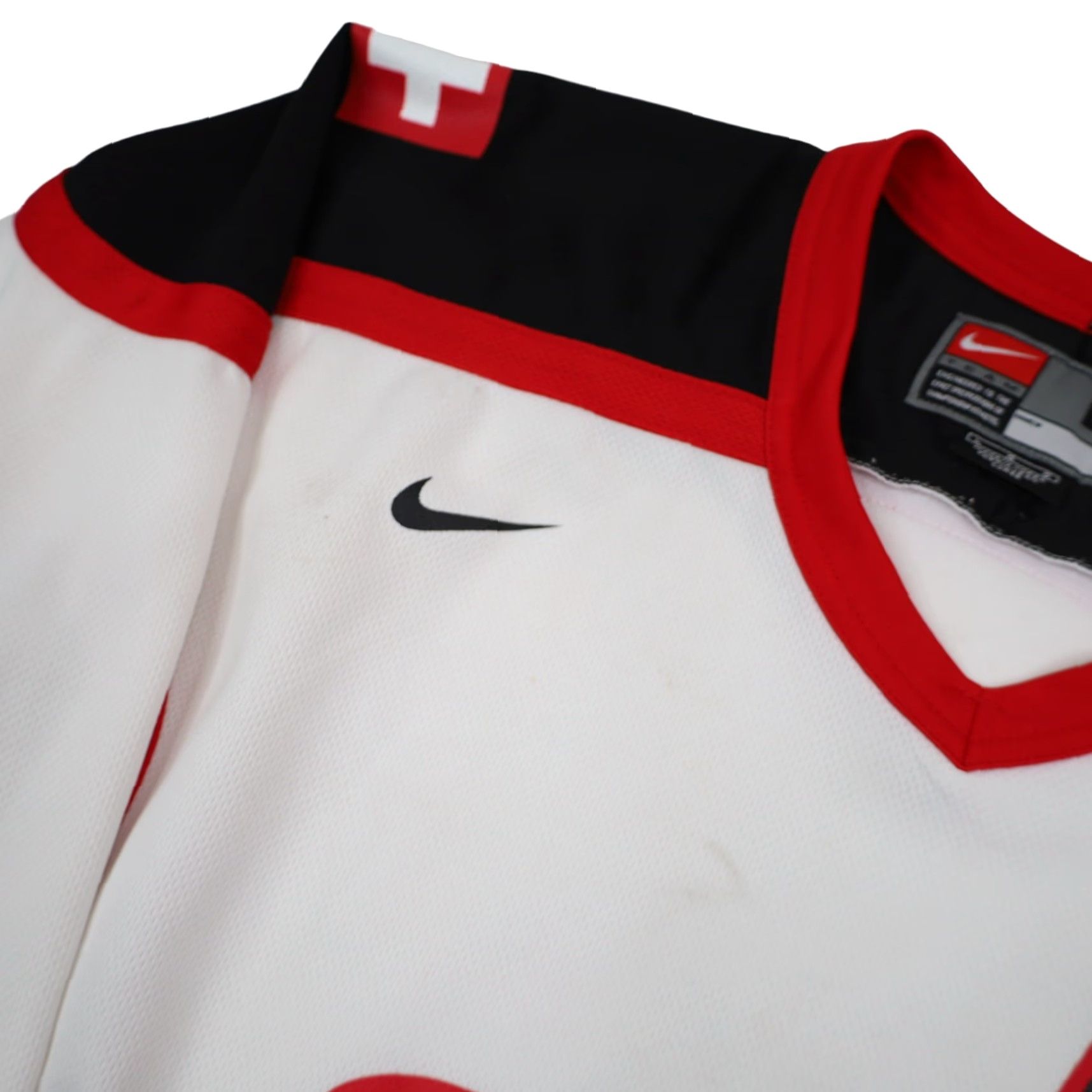 Nike VINTAGE Nike x Tissot Watches Mens Large Hockey Jersey White Nike Jersey Mens Large White Hockey Jersey Sportswear Size US L / EU 52-54 / 3 - 4 Thumbnail