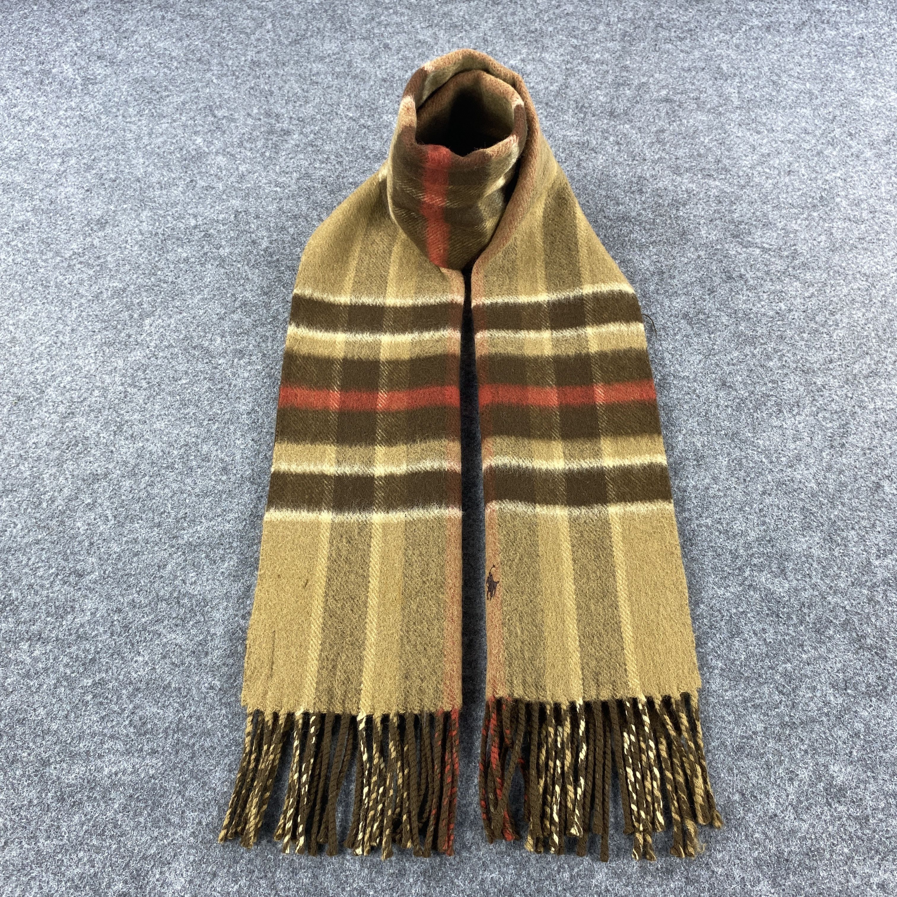 Polo Ralph Lauren × Vintage Polo Ralph Lauren Scarf # Muffler # Neckwear # D615 Size ONE SIZE - 1 Thumbnail