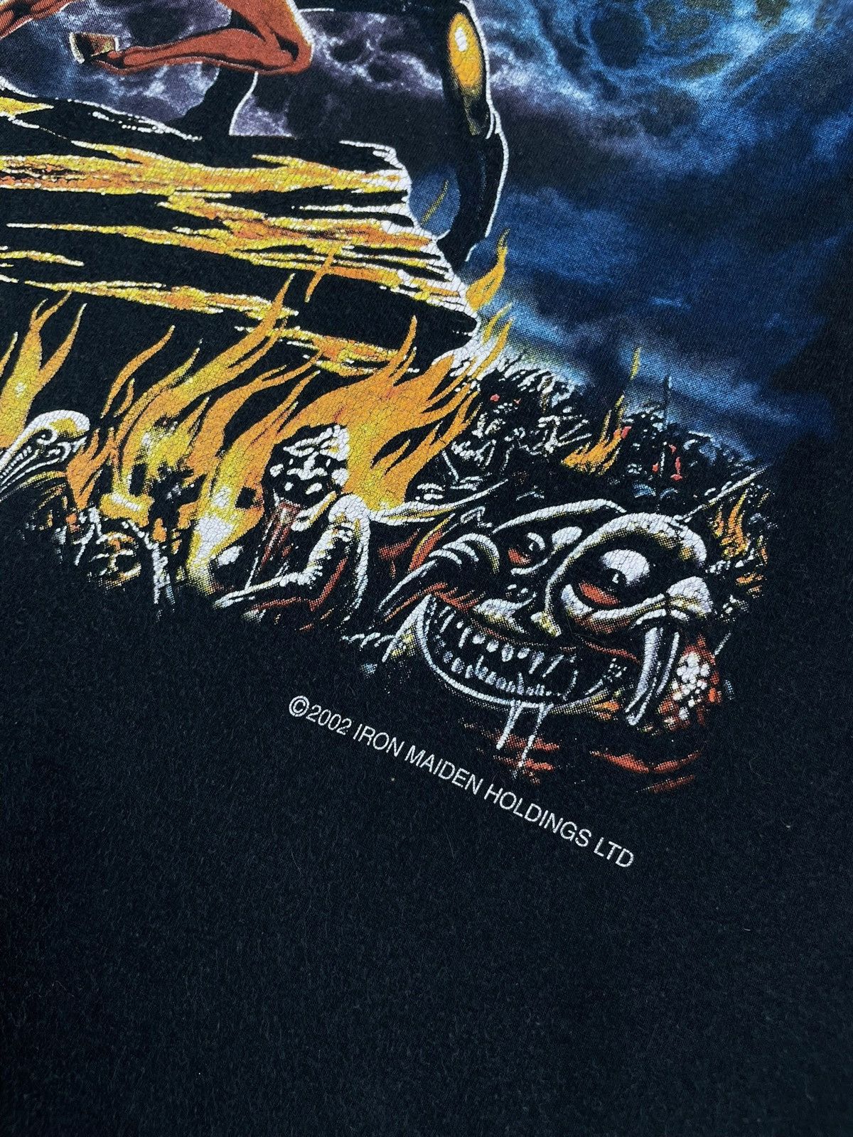 Iron Maiden Vintage Iron maiden rock tee size L logo tour 2002 rare Size US L / EU 52-54 / 3 - 3 Thumbnail