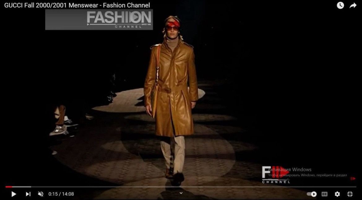 Gucci Runway Open 2001 Vintage GUCCI Leather Trench Coat Jacket Size US M / EU 48-50 / 2 - 1 Thumbnail