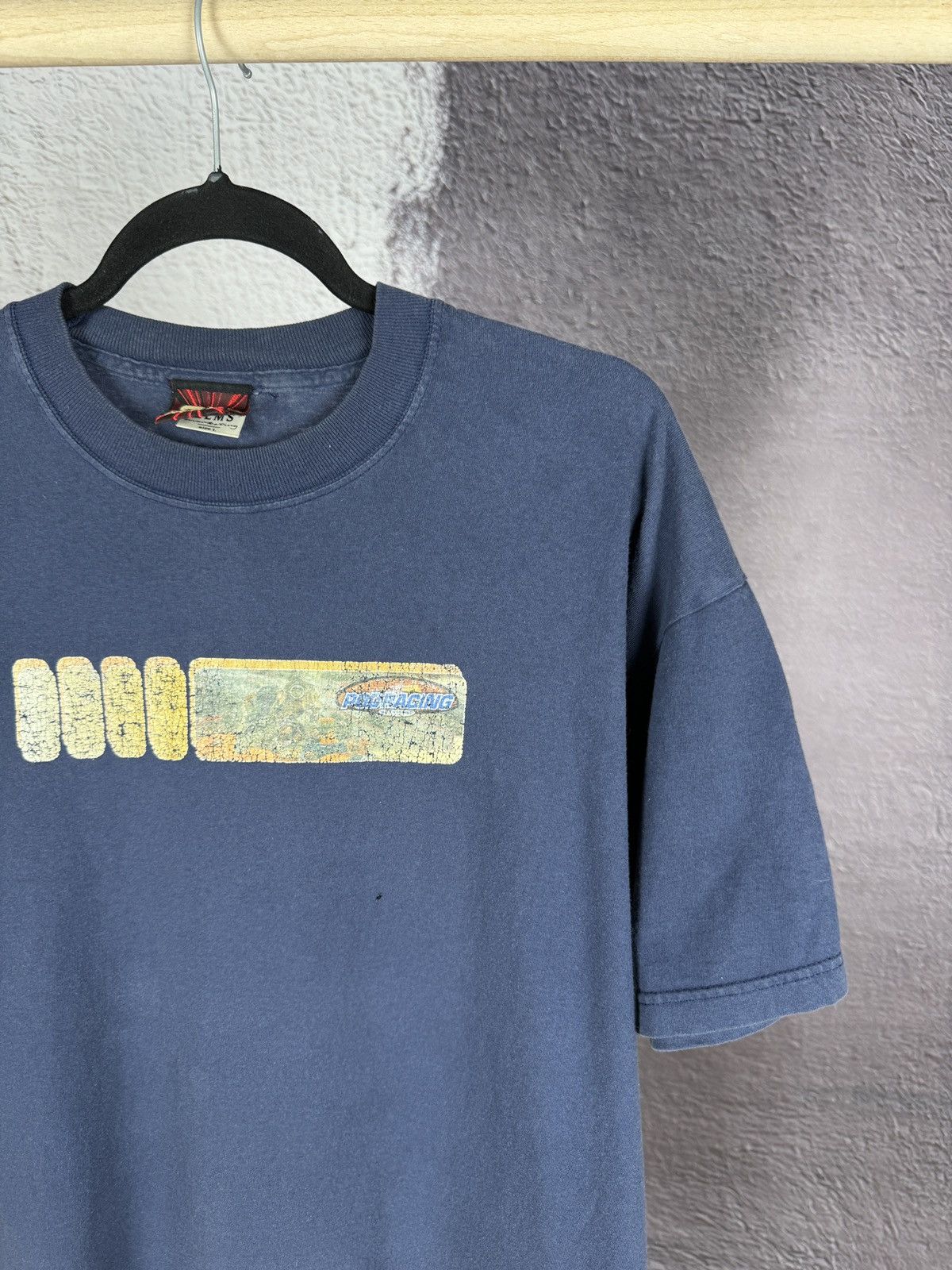 Star Wars STAR WARS POD RACING Vintage LOGO BLUE Tee distressed Size US L / EU 52-54 / 3 - 4 Thumbnail