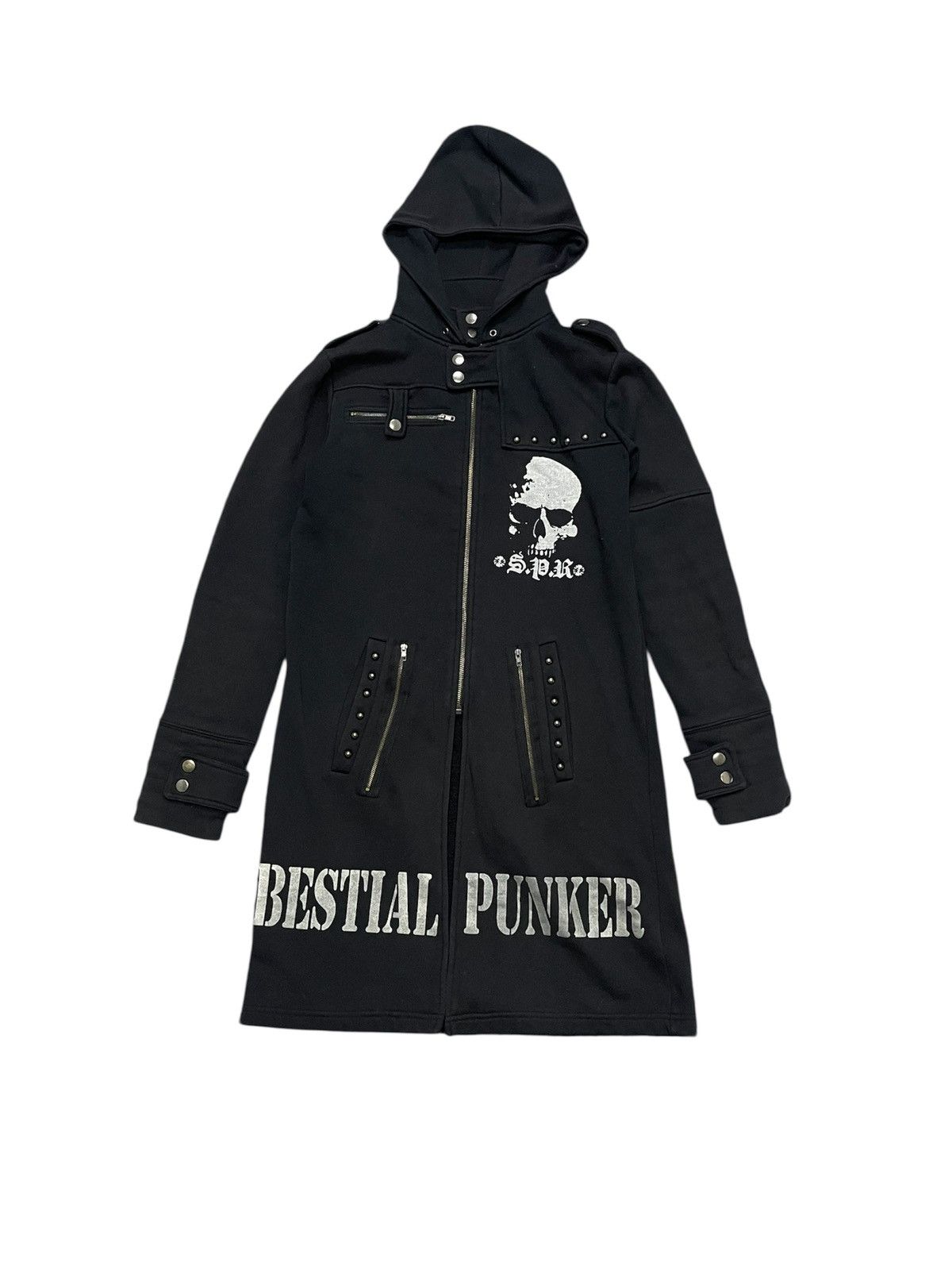 Sex Pot ReVeNGe Y2K SEXPOT REVENGE BESTIAL PUNKER SKULL PARKA HOODIE Size US S / EU 44-46 / 1 - 1 Thumbnail