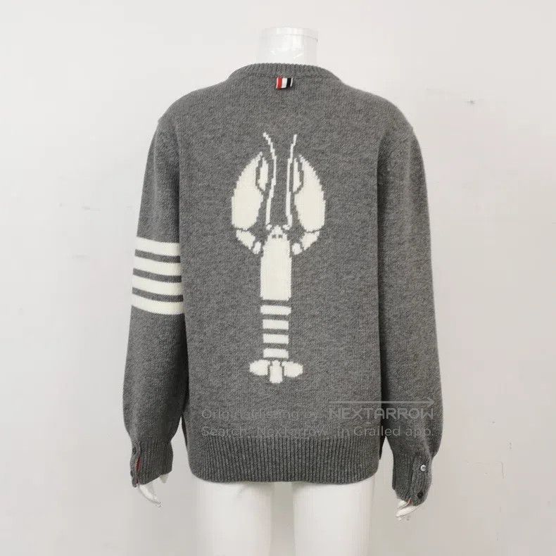 Thom Browne Thom Browne Grey lobster sweater Size US M / EU 48-50 / 2 - 2 Thumbnail